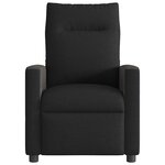 vidaXL Fauteuil inclinable Noir Tissu