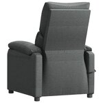 vidaXL Fauteuil électrique de massage Gris foncé Tissu