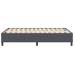 vidaXL Cadre de lit plateforme Gris foncé 120 x 190 cm tissu