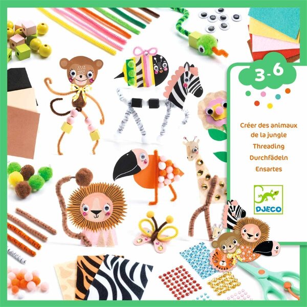 Djeco DJ09016 - Créer des animaux de la jungle