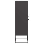 vidaXL Buffet haut noir 36x39x123 cm acier laminé à froid