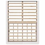 vidaXL Cadre de lit avec stockage Blanc 210 x 118 x 30 cm Pin massif