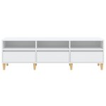 vidaXL Meuble TV blanc 150x30x44 5 cm bois d'ingénierie