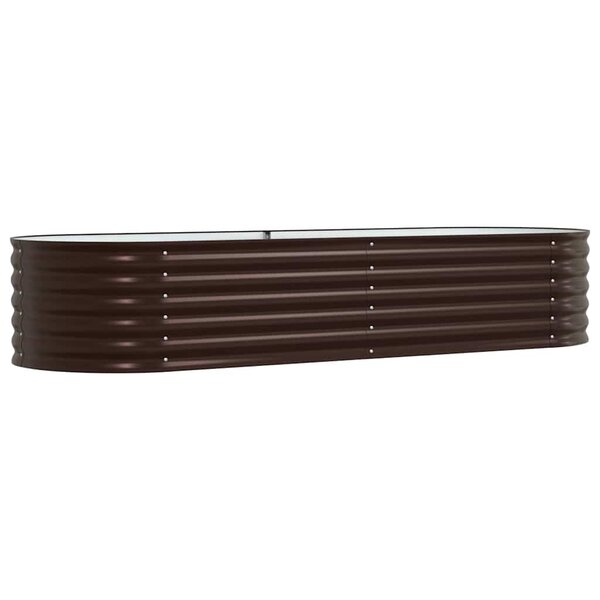 vidaXL Jardinière surélevée Marron 240 x 80 x 44 cm Acier
