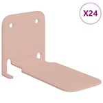 vidaXL Étagère flottante avec étagère 24 Pièces Rose 6 x 10 8 x 6 6 cm