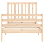 vidaXL Cadre de lit sans matelas 100x200 cm bois massif