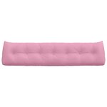 vidaXL Coussin de Dos Rose 200 x 24 x 50 cm tissu