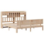 vidaXL Lit bibliothèque sans matelas 180x200 cm bois massif de pin