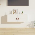vidaXL Armoire murale Blanc 80x30x30 cm Bois de pin massif