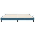 vidaXL Cadre de lit sans matelas bleu foncé 200x210 cm velours