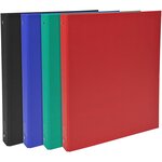 Classeur 4 anneaux 30mm balacron rembordé PP Dos de 40 mm coloris aléatoire x 20 EXACOMPTA