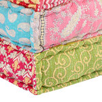 vidaXL Pouf modulaire Patchwork Tissu