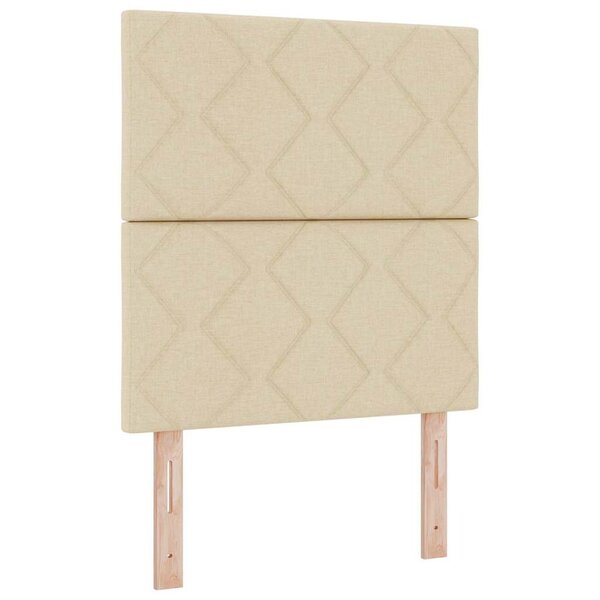 vidaXL Tête de lit avec tête de lit Crème 80 cm Cuir synthétique