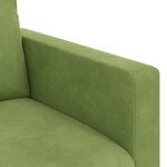 vidaXL Canapé Vert clair 138 x 78 x 80 cm Velours