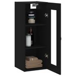 vidaXL Armoire murale noir 34 5x34x90 cm