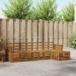 vidaXL Ensemble de canapés d'extérieur 5 Pièces Naturel