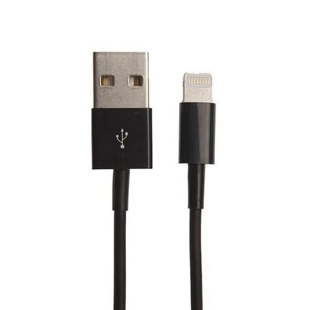 APM Cordon USB-A/Lightning de charge - Mâle/Mâle - Noir - 1m