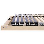 vidaXL Sommier à lattes Marron 70 x 190 cm Bois de hêtre massif