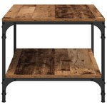 vidaXL Table basse Bois Ancien 80 x 50 x 40 cm Bois d'ingénierie