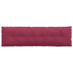 vidaXL Coussin de Dos Bordeaux 180 x 50 cm Tissu en velours côtelé