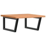 vidaXL Étagère de vasque murale acier et bois massif de hêtre