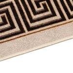 vidaXL Coureur de Tapis MARSA Noir 100 x 100 cm Polyester et PVC