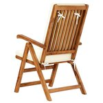 vidaXL Ensemble à manger de jardin 7 Pièces coussins Bois de teck massif