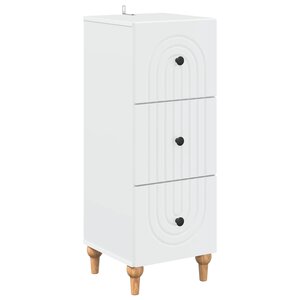 vidaXL Armoire à tiroirs Blanc 33 x 34 5 x 90 cm Bois d'ingénierie