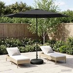 vidaXL Parasol de jardin 300 x 300 cm Polyester Rectangulaire