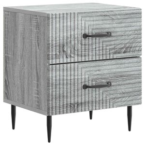 vidaXL Cabinet de chevet avec tiroir Sonoma gris 43 x 34 5 x 47 5 cm