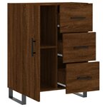 vidaXL Buffet chêne marron 69 5x34x90 cm bois d'ingénierie