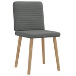 vidaXL Chaises à manger lot de 2 gris foncé tissu