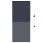 Store enrouleur occultant 80 x 230 cm bleu