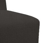 vidaXL Unité de Sofa Modulaire Sans Accoudoirs 3 Pièces Gris foncé