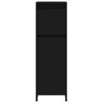 vidaXL Armoire de salle de bain Noir 30x30x95 cm Bois d'ingénierie