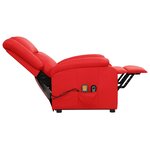 vidaXL Fauteuil de massage Rouge Similicuir