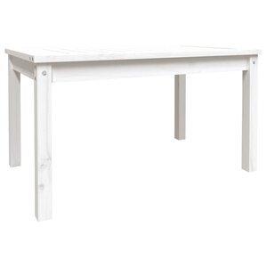 vidaXL Table de jardin blanc 82 5x50 5x45 cm bois massif de pin