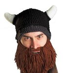 Bonnet avec barbe intégrée - Viking