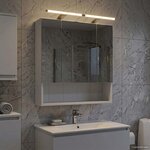 vidaXL Armoire Miroir de Salle de Bain Blanc 60 x 14.5 x 70 cm