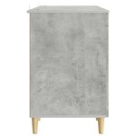 vidaXL Bureau Gris béton 142 5 x 50 x 75 cm Bois d'ingénierie