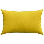 vidaXL Coussins de canapé 2 Pièces Jaune 50 x 30 cm