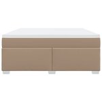 vidaXL Sommier à lattes de lit avec matelas Cappuccino 180x200 cm