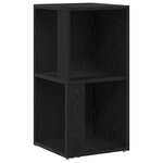 vidaXL Étagères d'angle Chêne noir 33 x 33 x 67 cm Bois d'ingénierie
