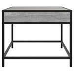 vidaXL Table basse avec LED Infinity sonoma gris 50x50x41 cm