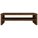 vidaXL Support de moniteur Chêne marron 42x24x13 cm Bois d'ingénierie