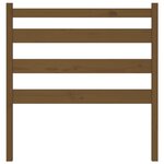vidaXL Tête de lit Marron miel 96x4x100 cm Bois massif de pin