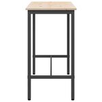 vidaXL table Naturel 100 x 50 x 91 cm Bois d'ingénierie et acier