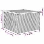 vidaXL Ensemble de canapé de jardin 5 Pièces Beige Poly rotin
