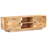 vidaXL Meuble TV 116x30x35 cm Bois de manguier solide