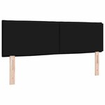 vidaXL Tête de lit avec tête de lit Noir 144 cm Cuir synthétique